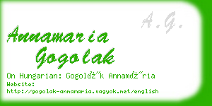 annamaria gogolak business card